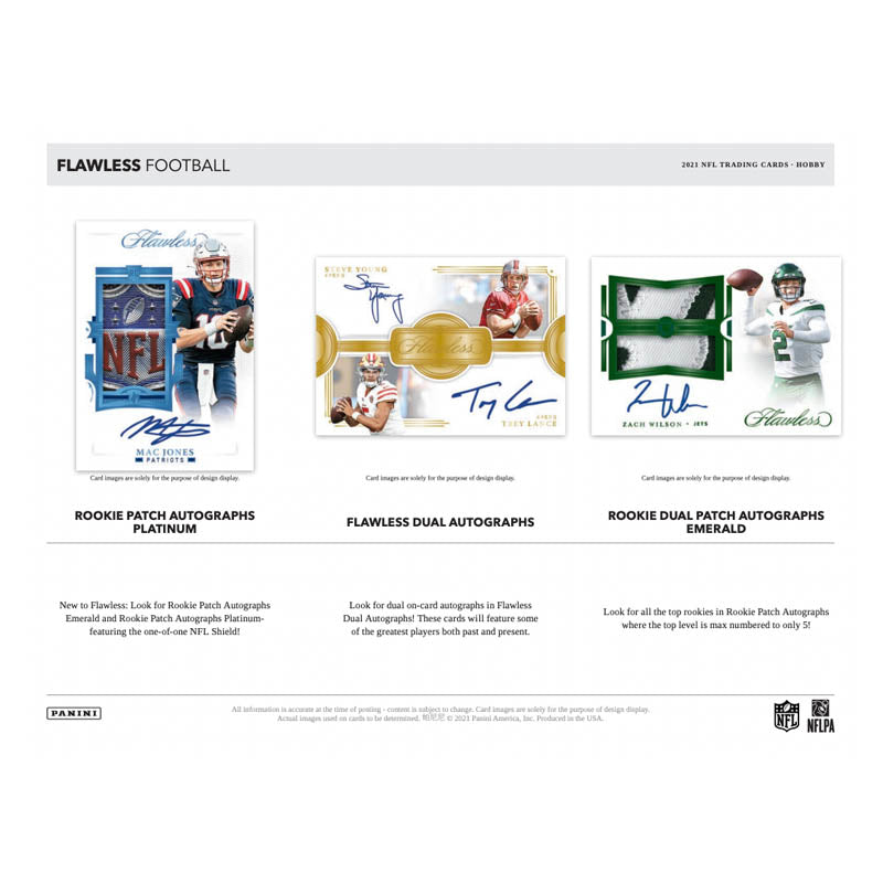 2021 Panini Flawless Football Hobby Case - 2 Boxes of Premium Trading Cards