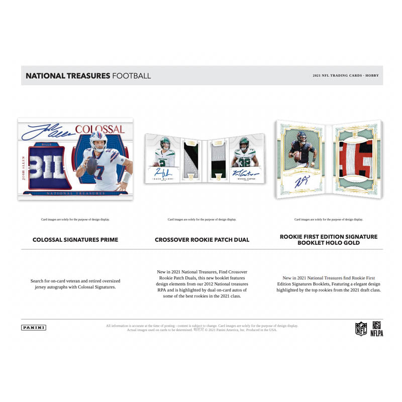 2021 Panini National Treasures Football Hobby Case - 4 Count Collectible Cards