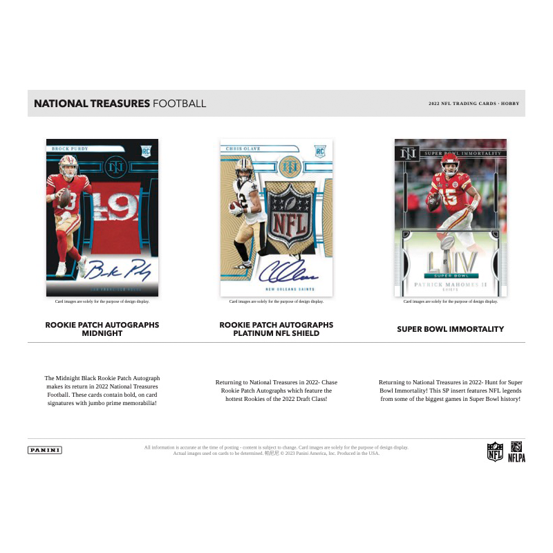 2022 Panini National Treasures Football Hobby Case - 4 Box Set for Collectors