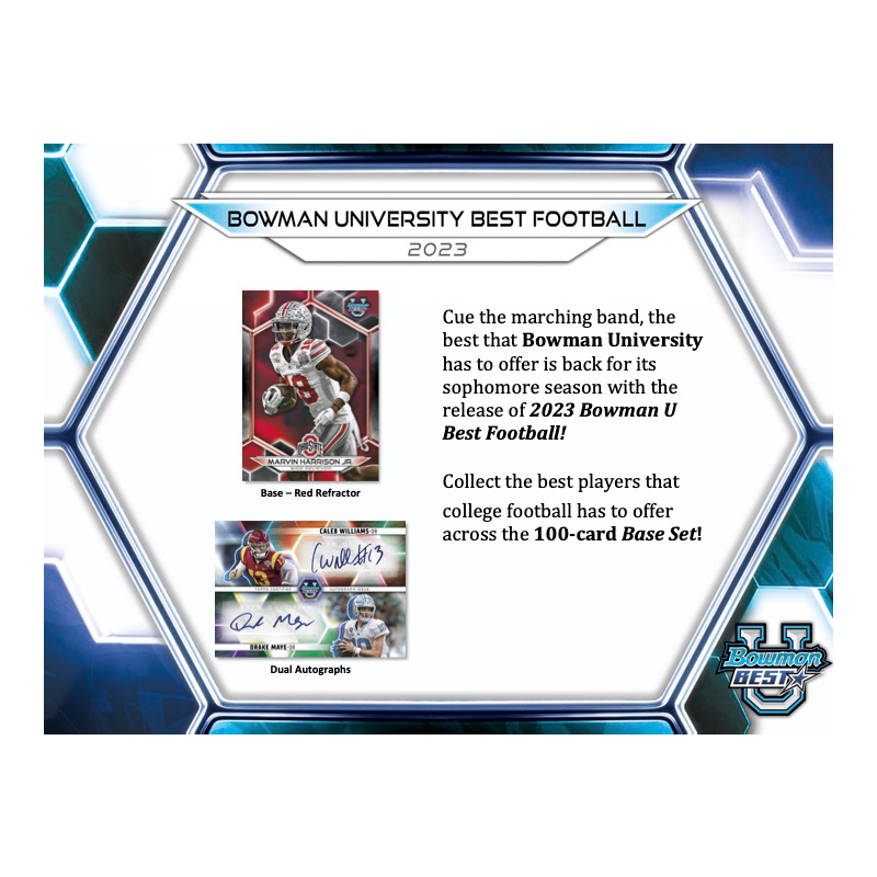 2023 Bowman University Best Football Breaker's Delight Box - Collectible Trading Cards Set
