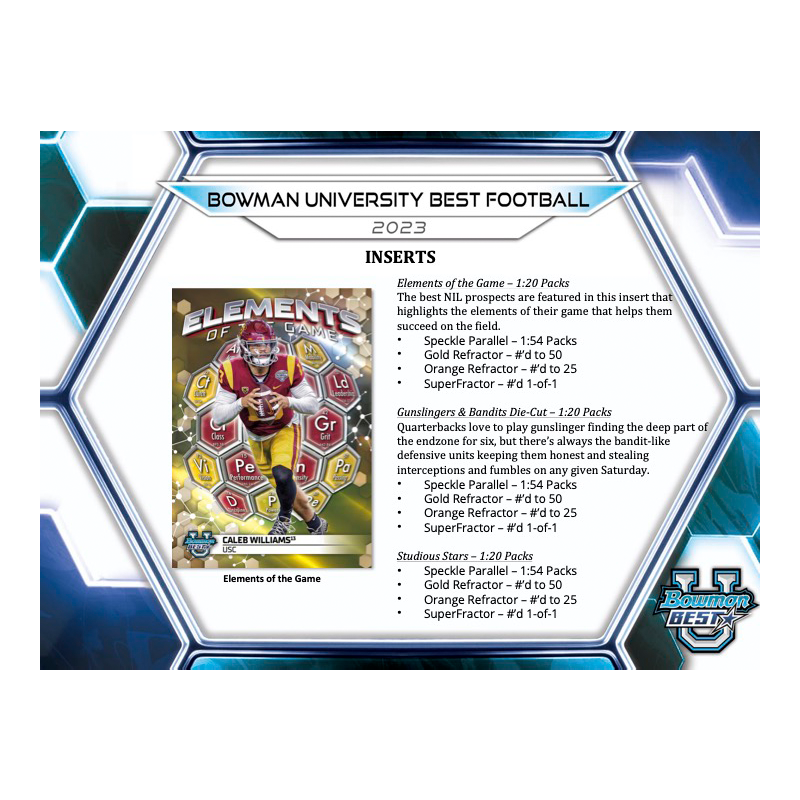 2023 Bowman University Best Football Breaker's Delight Box - Collectible Trading Cards Set