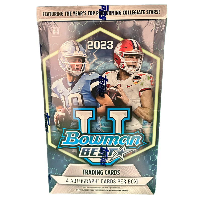 2023 Bowman's Best University Football Hobby Box - Collectible Trading Cards Set