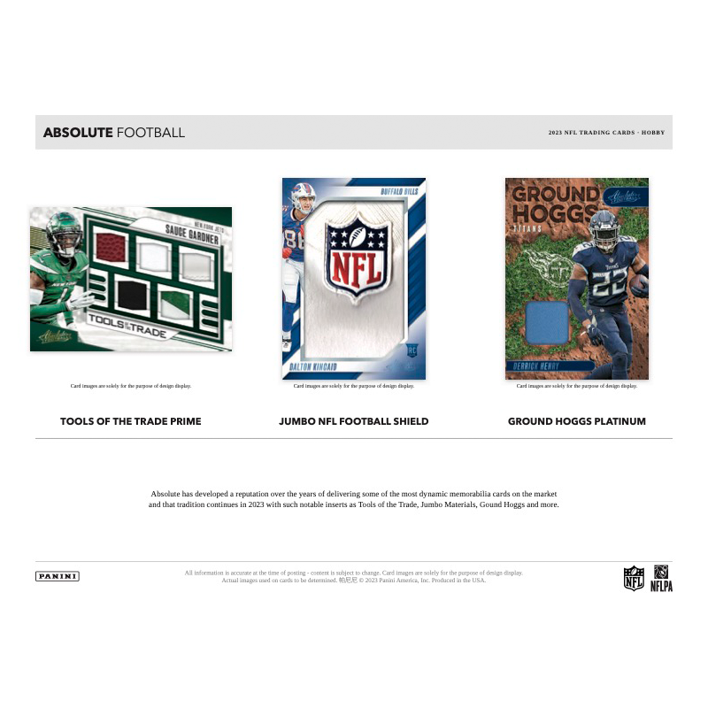 2023 Panini Absolute Football Hobby Case - 12 Boxes of Premium Trading Cards