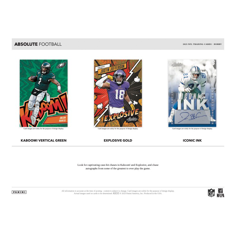 2023 Panini Absolute Football Hobby Case - 12 Boxes of Premium Trading Cards