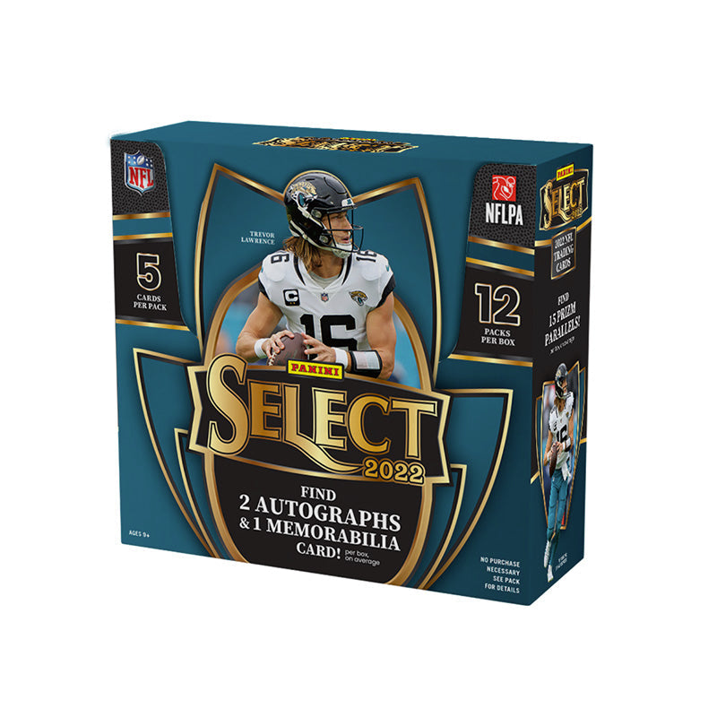 2022 Panini Select Football Hobby Case - 12 Boxes of Premium Trading Cards