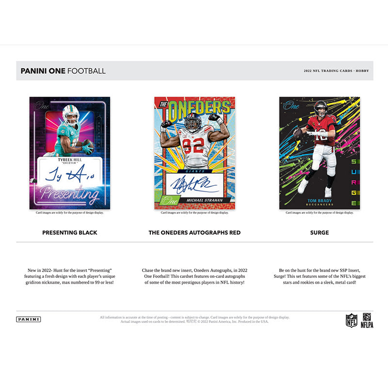 2022 Panini One Football Hobby Case - 20 Boxes of Premium Trading Cards