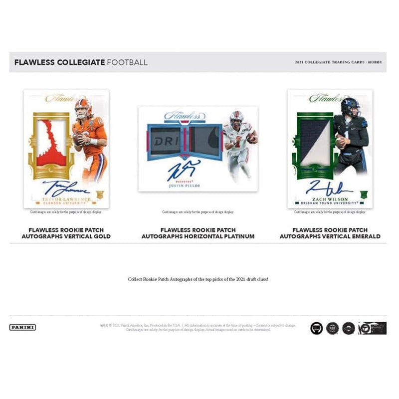 2021 Panini Flawless Collegiate Football Hobby Case - 2 Box Set