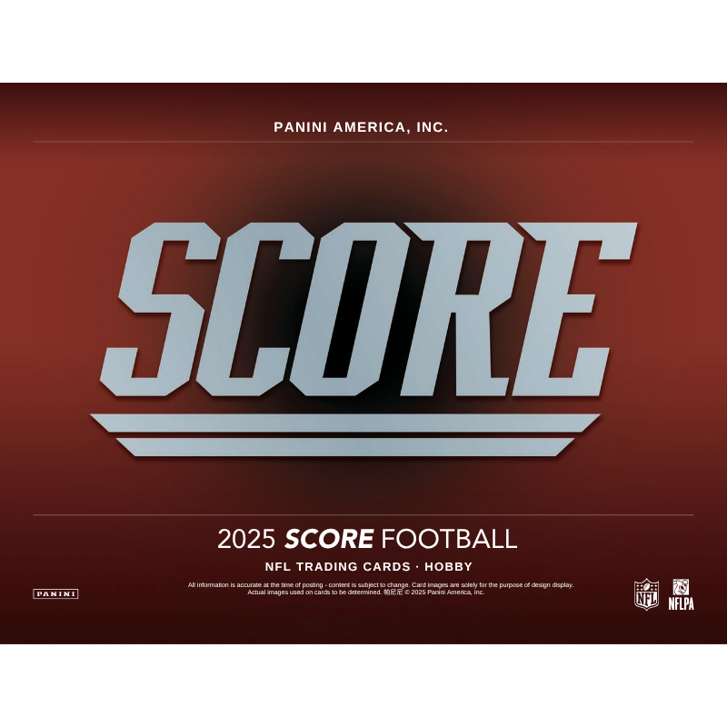 2025 Panini Score Football Hobby Case - 12 Boxes of Football Trading Cards