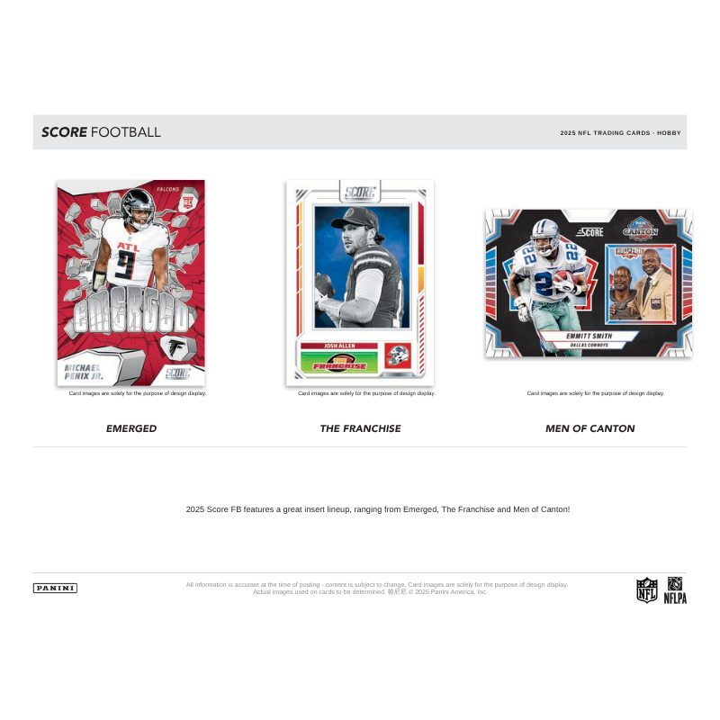 2025 Panini Score Football Hobby Case - 12 Boxes of Football Trading Cards