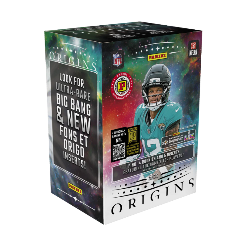 2025 Panini Origins Football Blaster Box - International Edition, 8 Cards Per Box