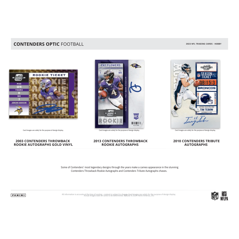 2023 Panini Contenders Optic Football Hobby Box - 10 Packs of Premium Trading Cards