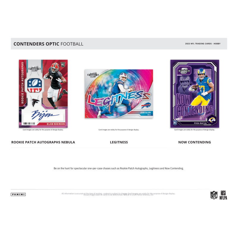 2023 Panini Contenders Optic Football Hobby Box - 10 Packs of Premium Trading Cards