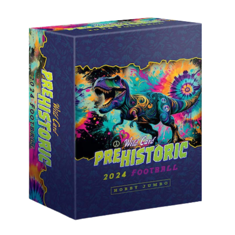 2025 Wild Card Prehistoric Football Hobby Box - 24 Packs of Vintage-Style Cards
