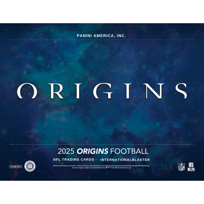 2025 Panini Origins Football Blaster Box - International Edition, 8 Cards Per Box