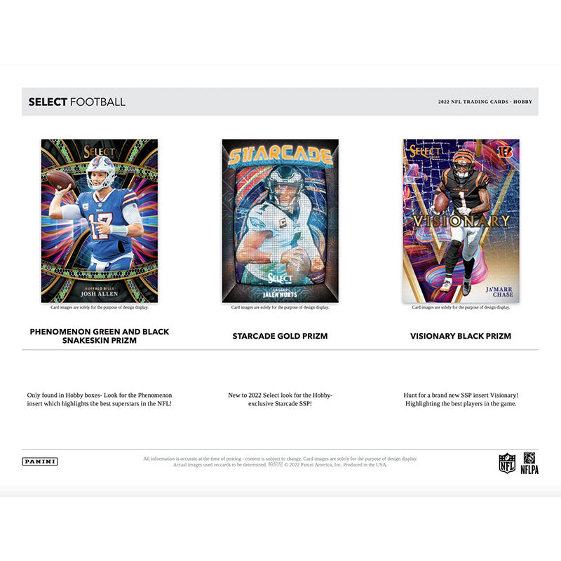 2022 Panini Select Football Hobby Case - 12 Boxes of Premium Trading Cards